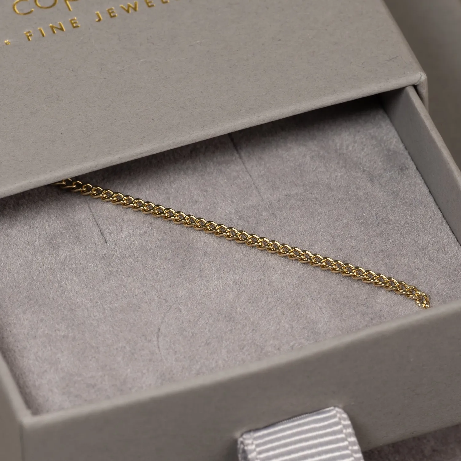 Sisi Copenhagen Sia Mini Panzer armbånd 9 kt guld 16+3 cm