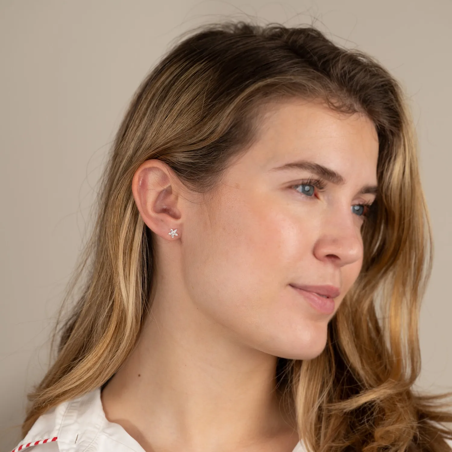 Sisi Copenhagen Bellis ørestikker sølv zirkon