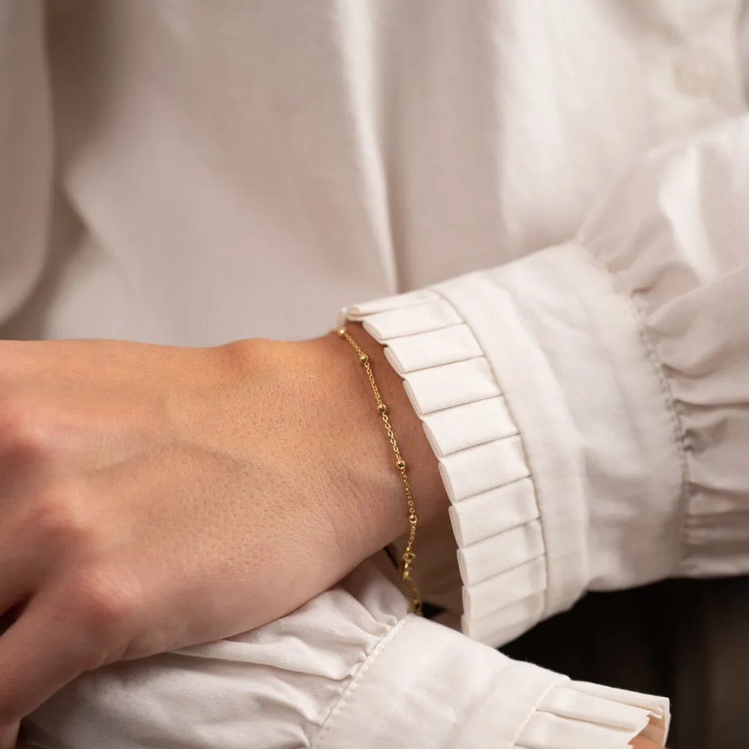 Sisi Copenhagen Alfa Golden armbånd forgyldt 15,5-19,5 cm