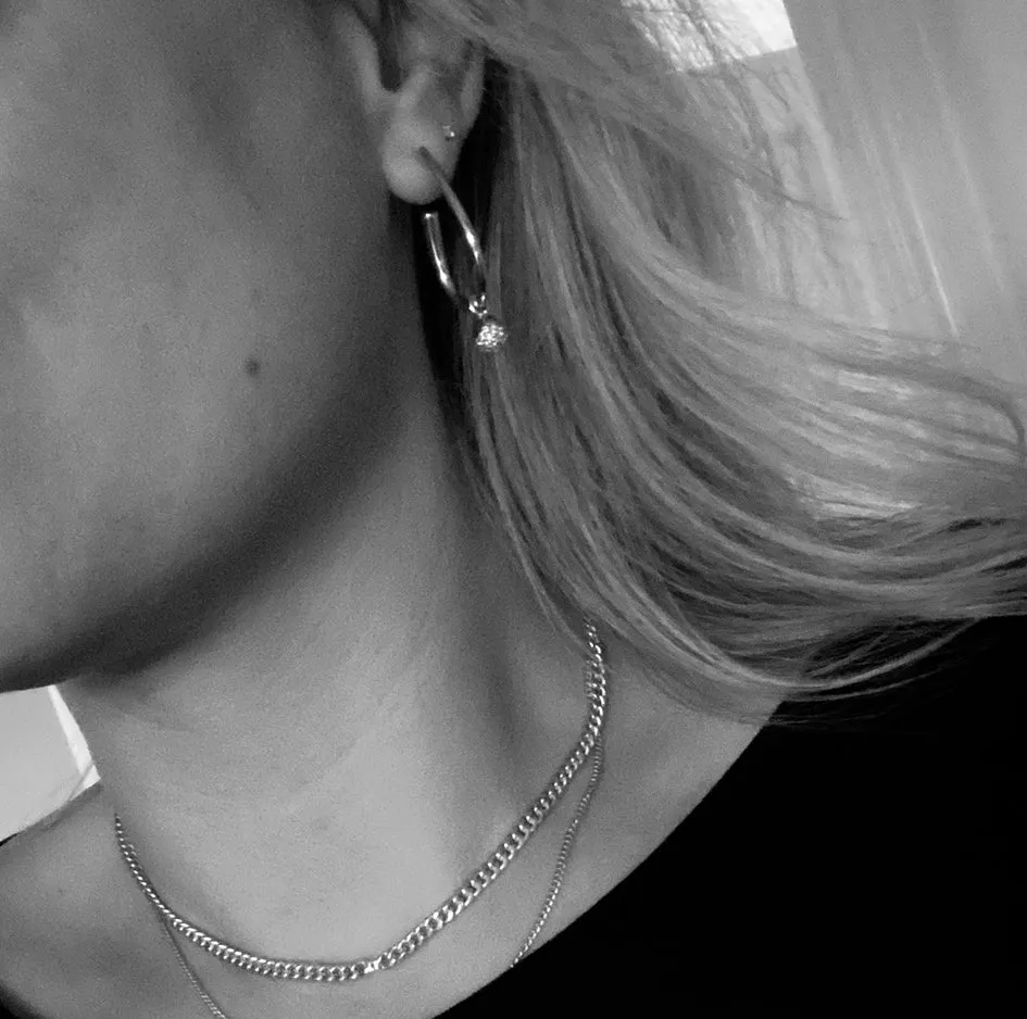 Bykjaergaard Infinity halskæde diamant 0,04 ct sølv