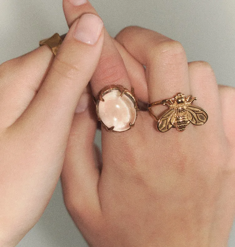 Wos Up Betty ring guld sløjfe 18K PVD
