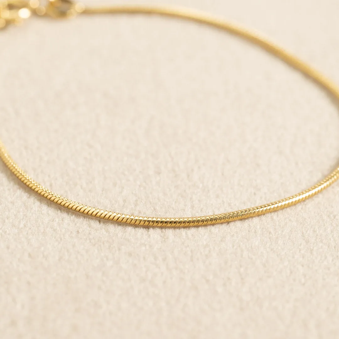 Sisi Copenhagen Cornelia armbånd forgyldt sølv 19,5 cm
