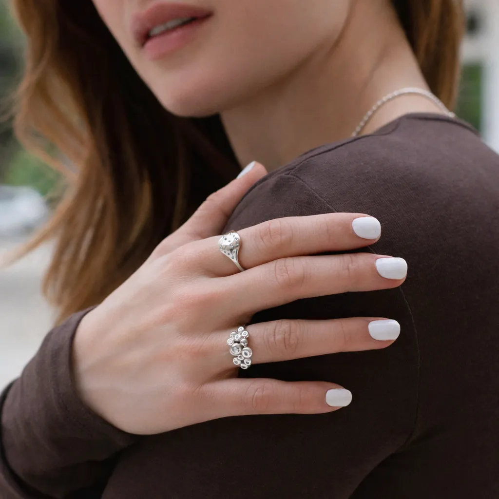 Bykjaergaard Timeless ring i sølv med zirkonia