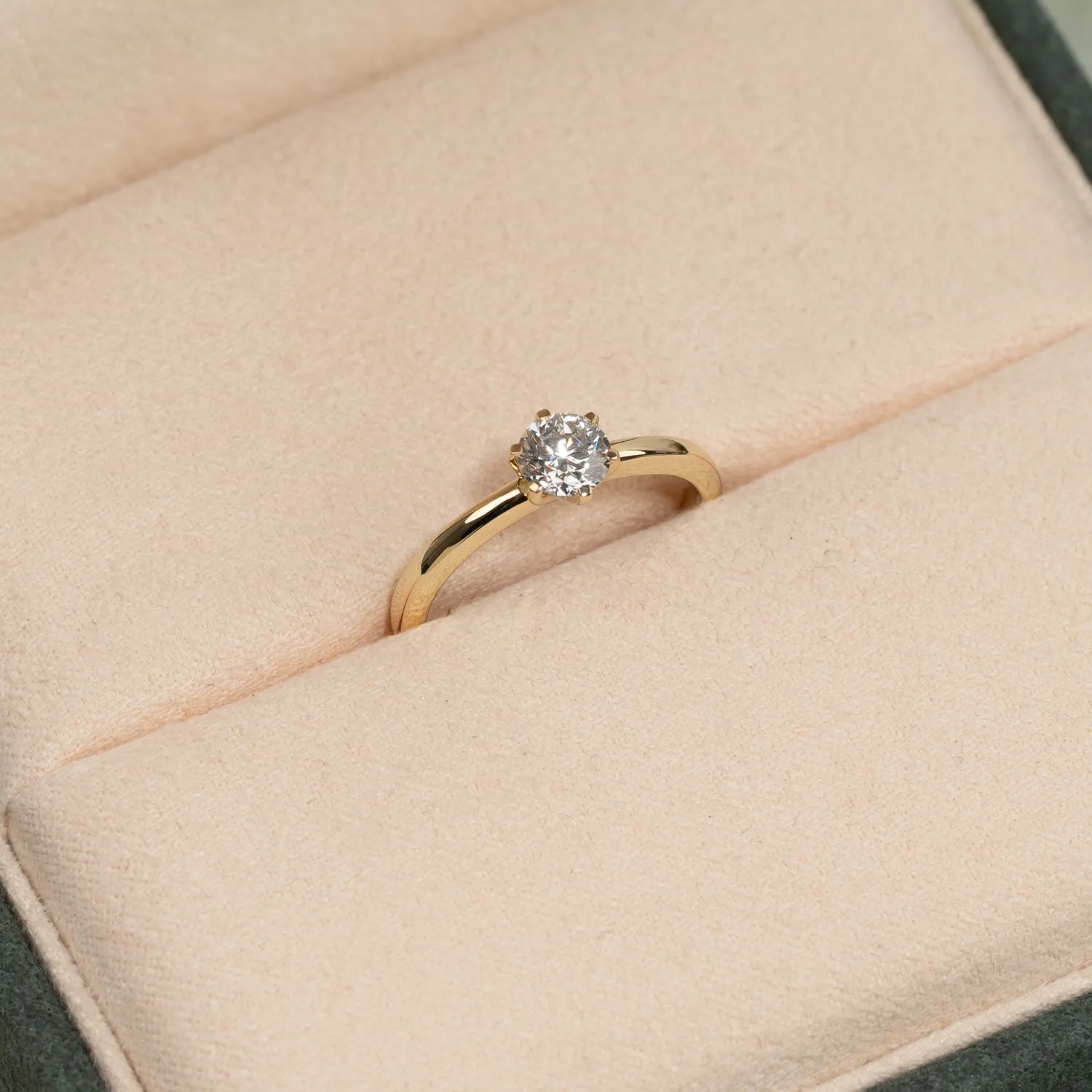 Sisi Copenhagen Solitaire diamantring 0,5ct 14kt guld