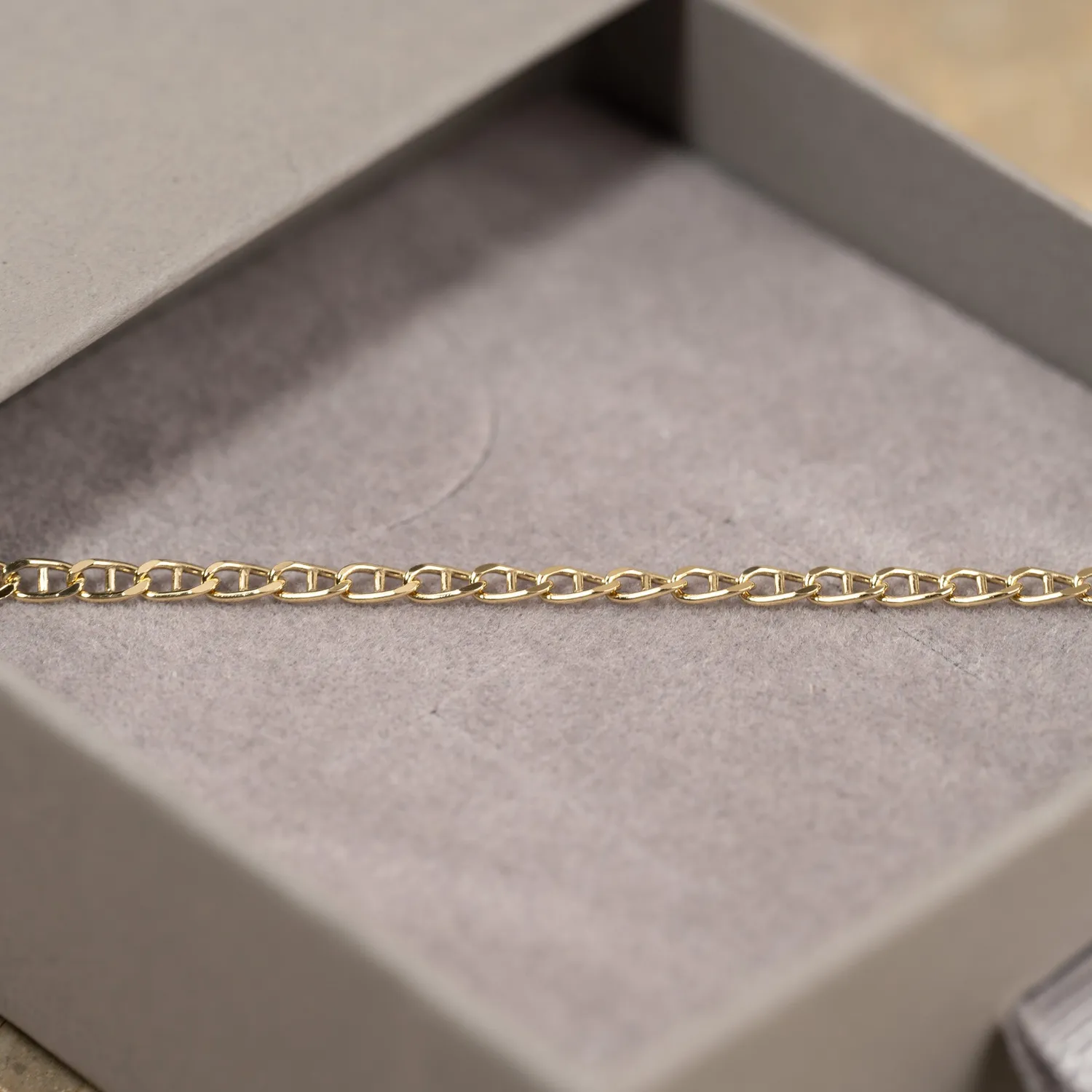 Sisi Copenhagen Auda armbånd massiv 9 kt guld 16+3 cm