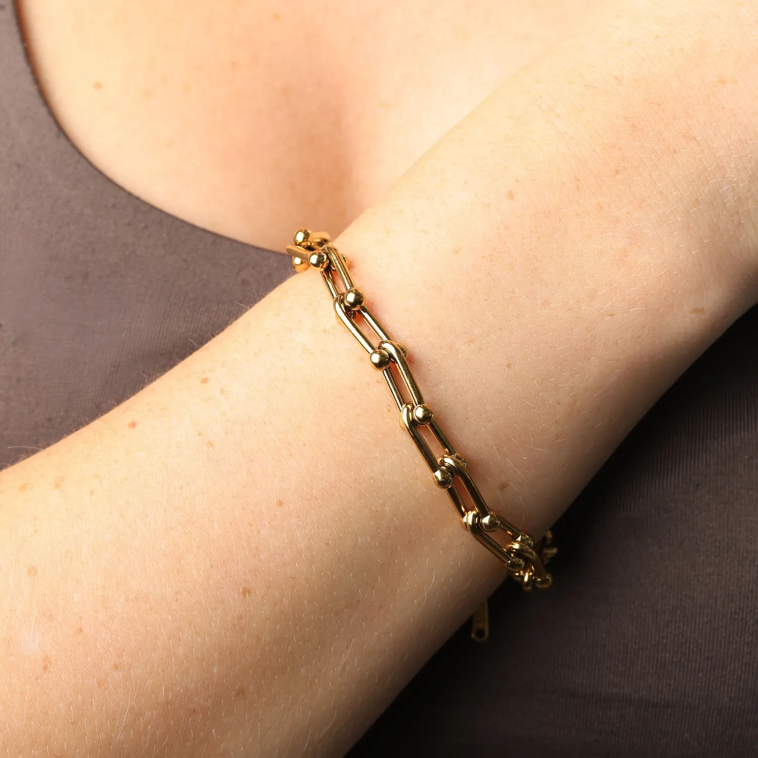 TIMI OF SWEDEN Betty papirclips armbånd rustfrit stål