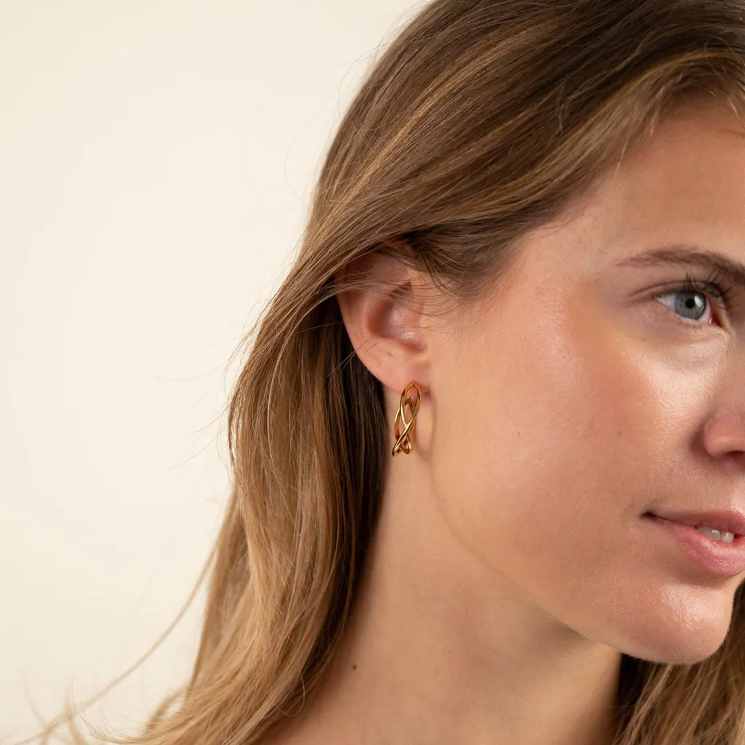 Sisi Copenhagen Mia creoler forgyldt 25 mm par guld
