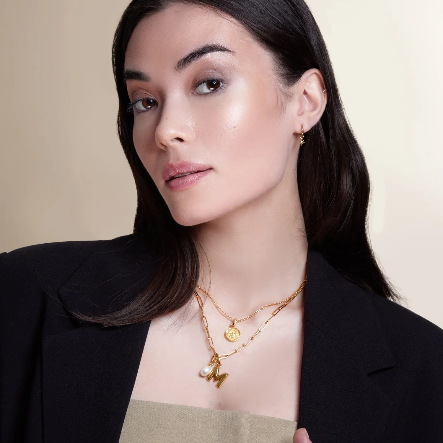Orelia LUXE Coin charm forgyldt guld clip-on