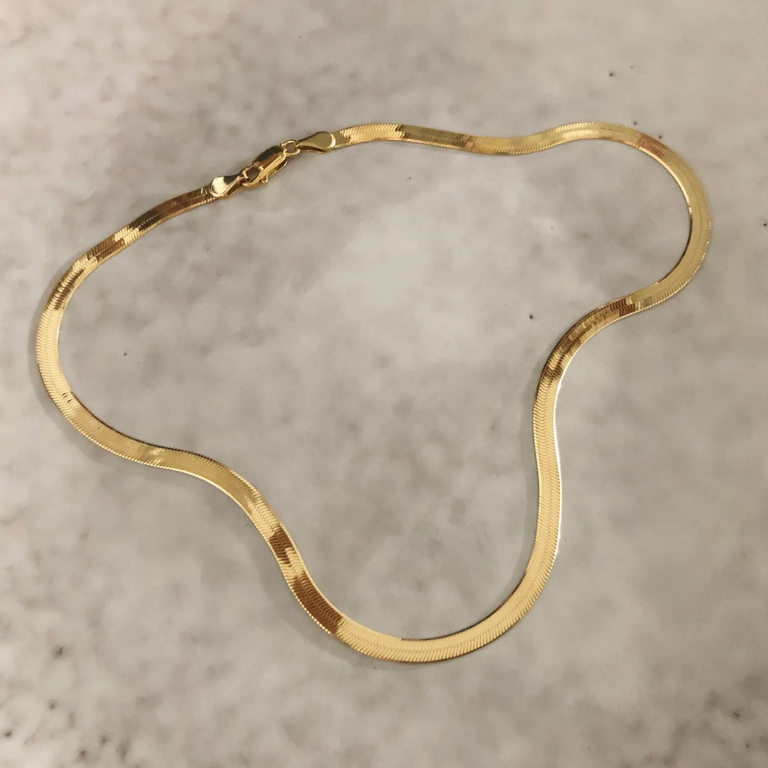 Sisi Copenhagen Aya halskæde forgyldt 42 cm slange