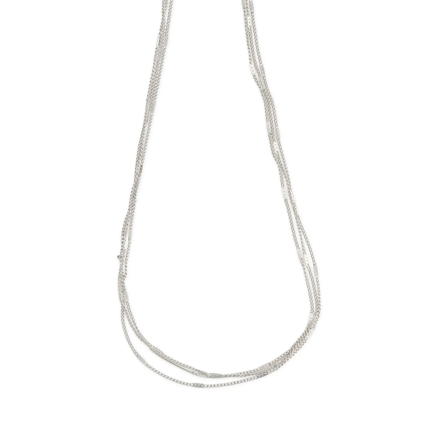 TIMI OF SWEDEN Mika Multi Chain halskæde guld 40 cm stål