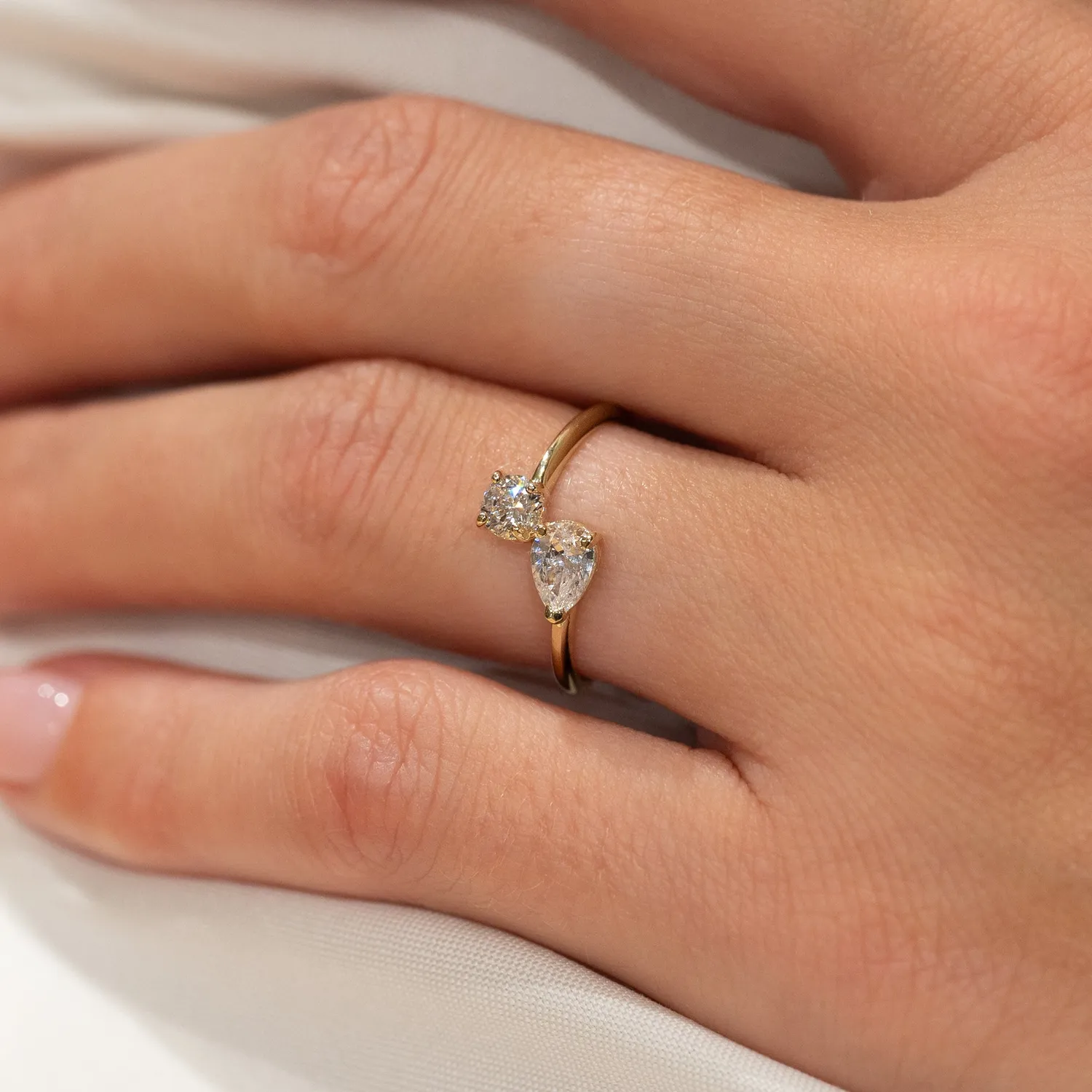 Sisi Copenhagen Holly Crystal guldring 9 karat zirkonia