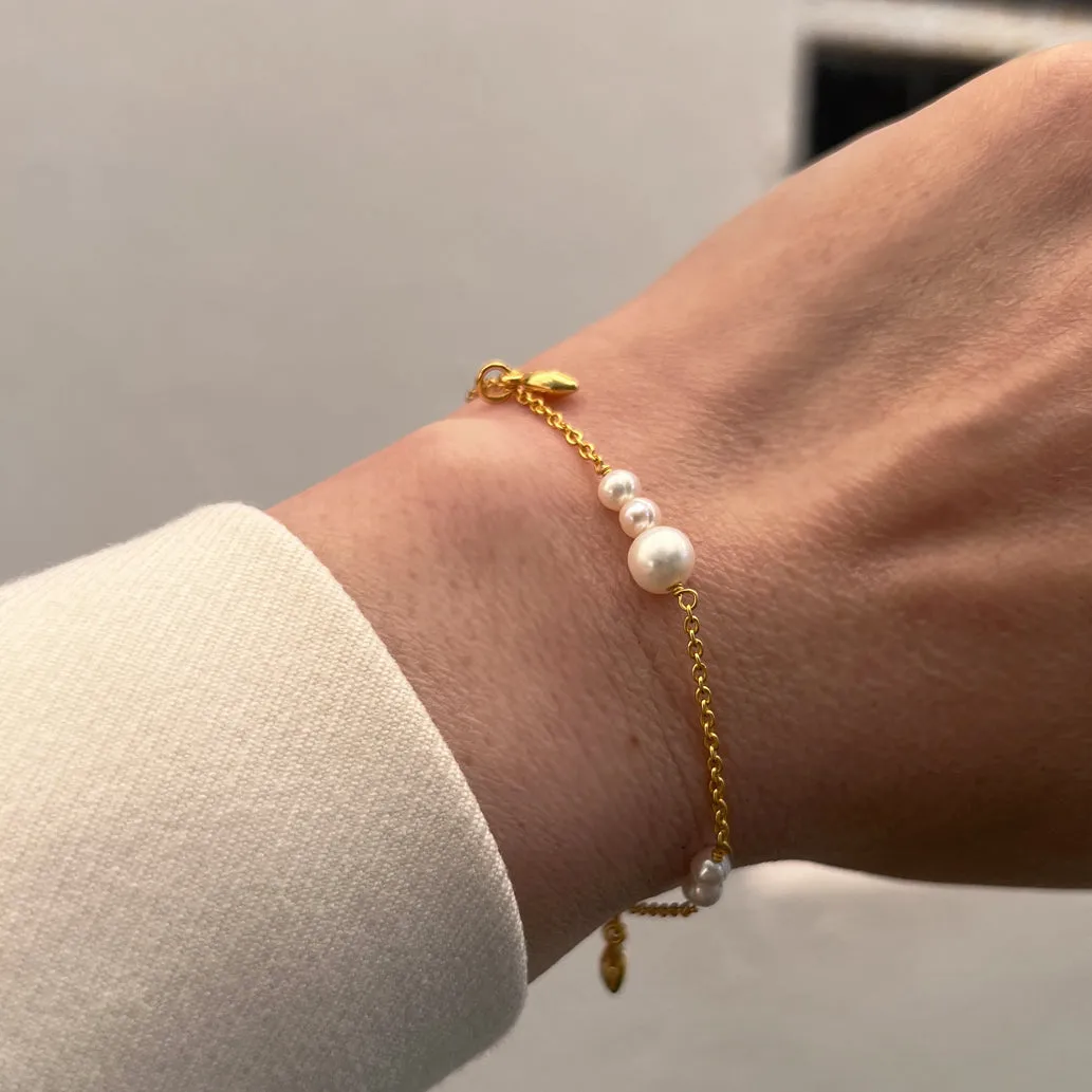 Bykjaergaard Berries armbånd sølv med sort onyx