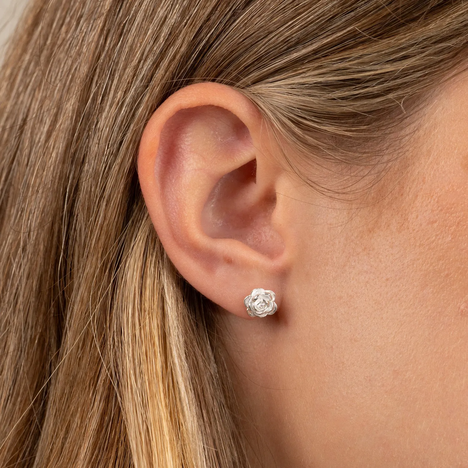 Sisi Copenhagen Rosie Small Stud sølv øreringe 8 mm