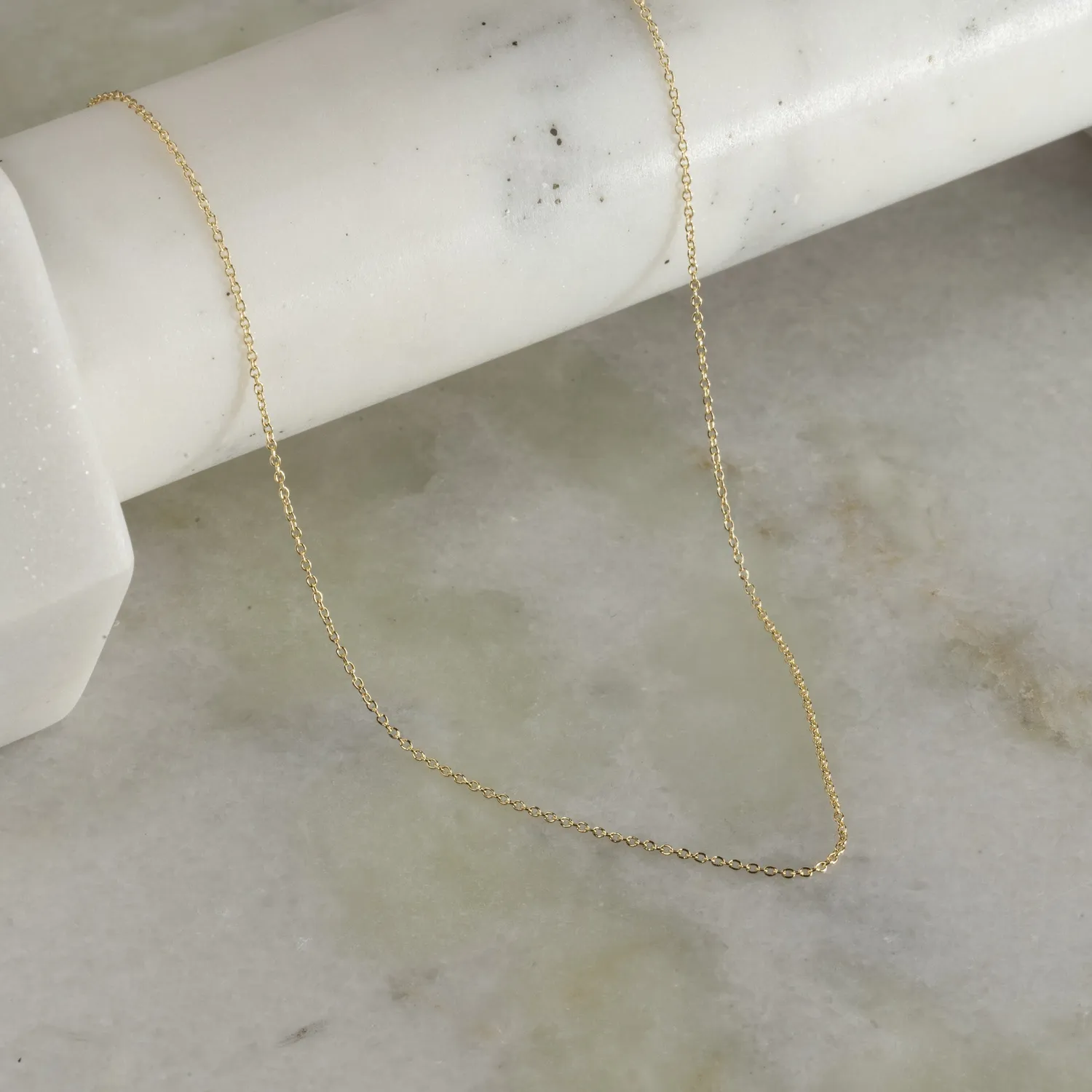 Sisi Copenhagen Simple Link halskæde 14kt guld 45cm