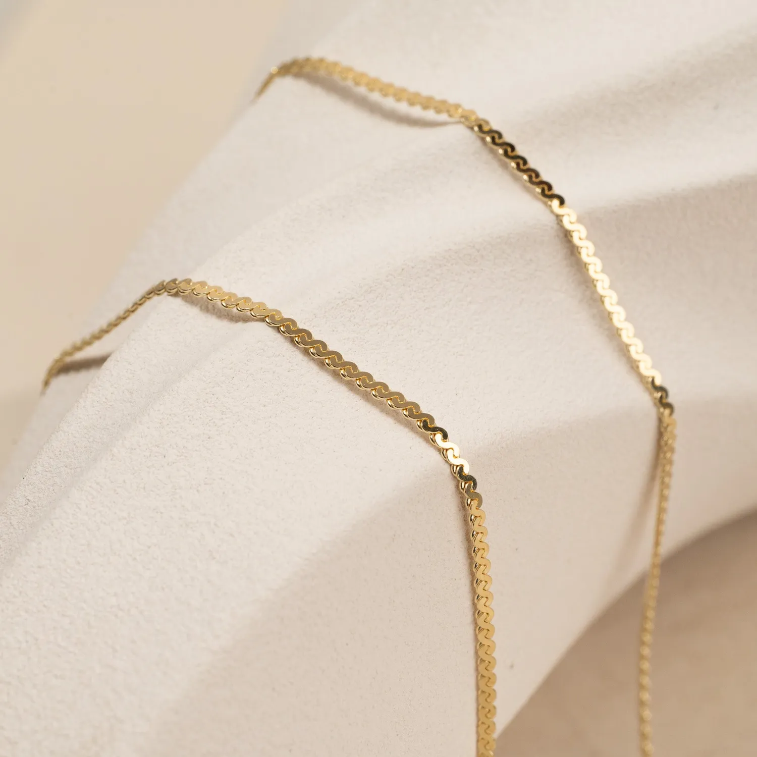 Sisi Copenhagen Selma Golden Chain halskæde forgyldt 42 cm