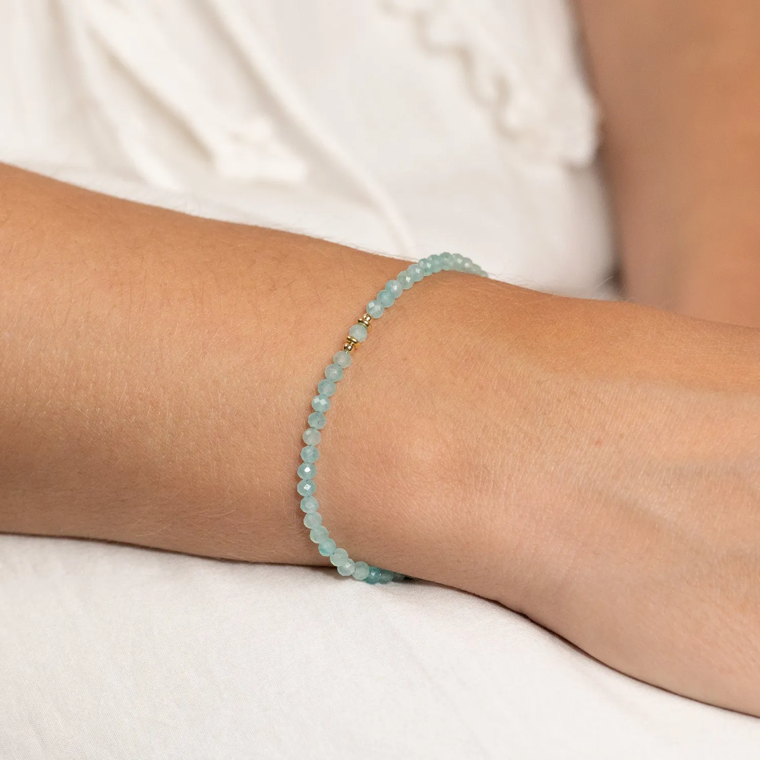 Sisi Copenhagen Alina armbånd forgyldt blå amazonit