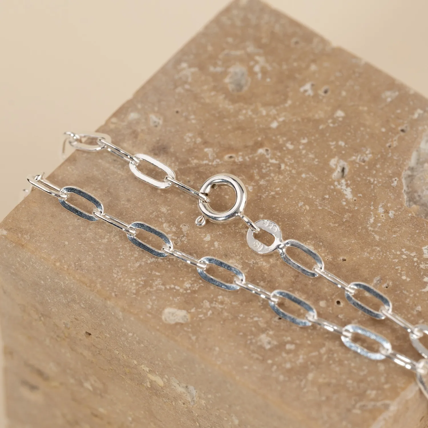 Sisi Copenhagen Alma Medium Link armbånd sølv 19 cm