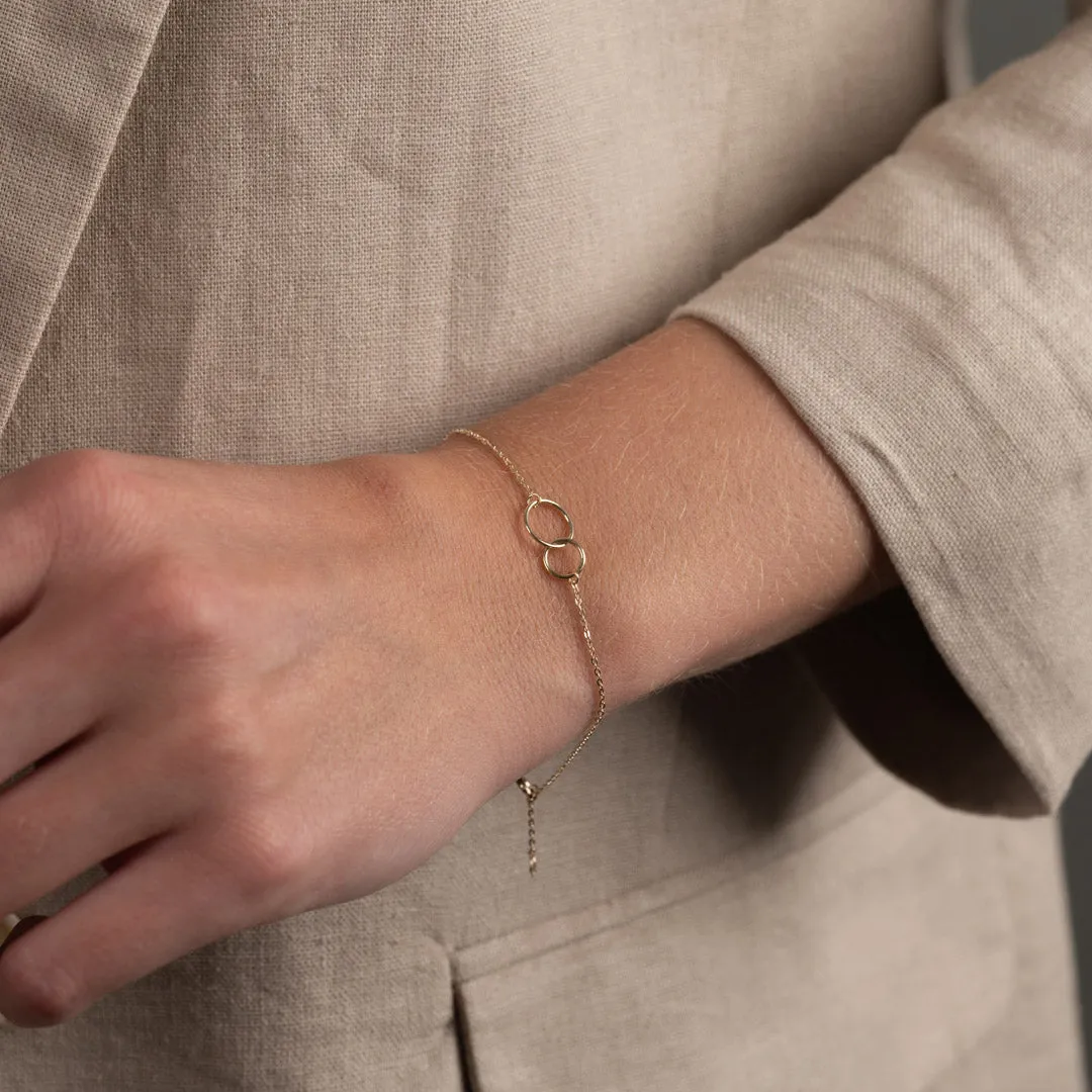 Sisi Copenhagen Una guld armbånd ankerkæde 20 cm