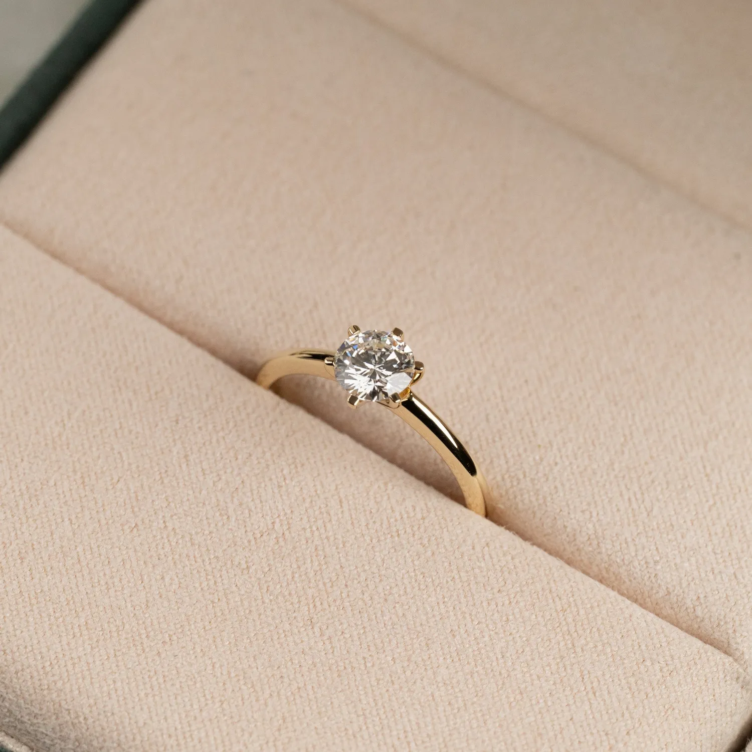 Sisi Copenhagen Classic Solitaire ring 0,75 ct 14 kt guld