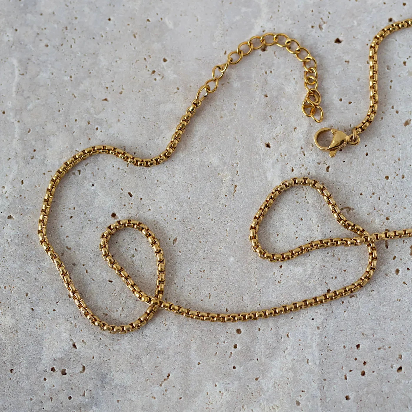 TIMI OF SWEDEN Nori link halskæde guld 45 cm