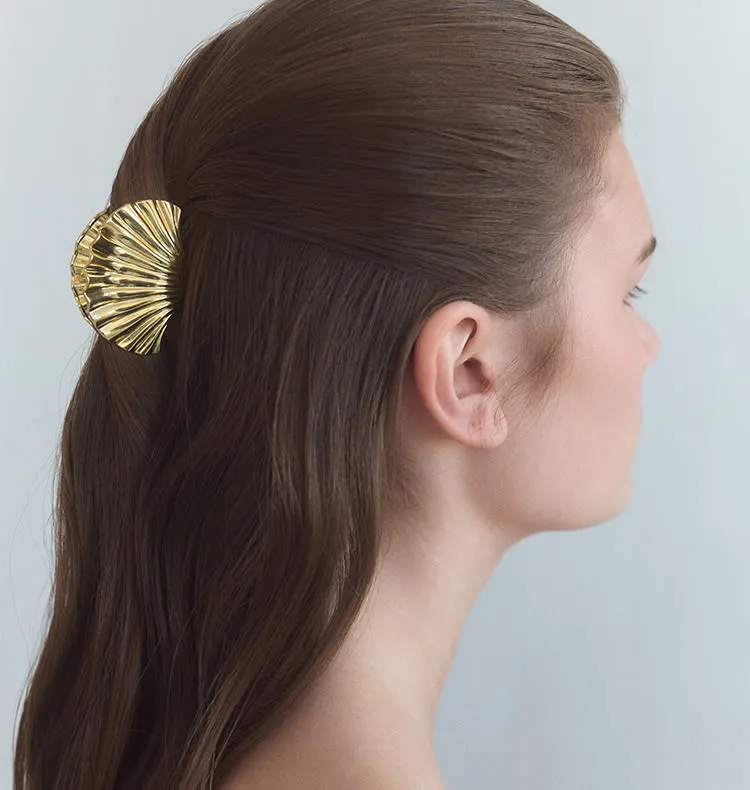 Wos WOS UP Shell hårklips mini guld