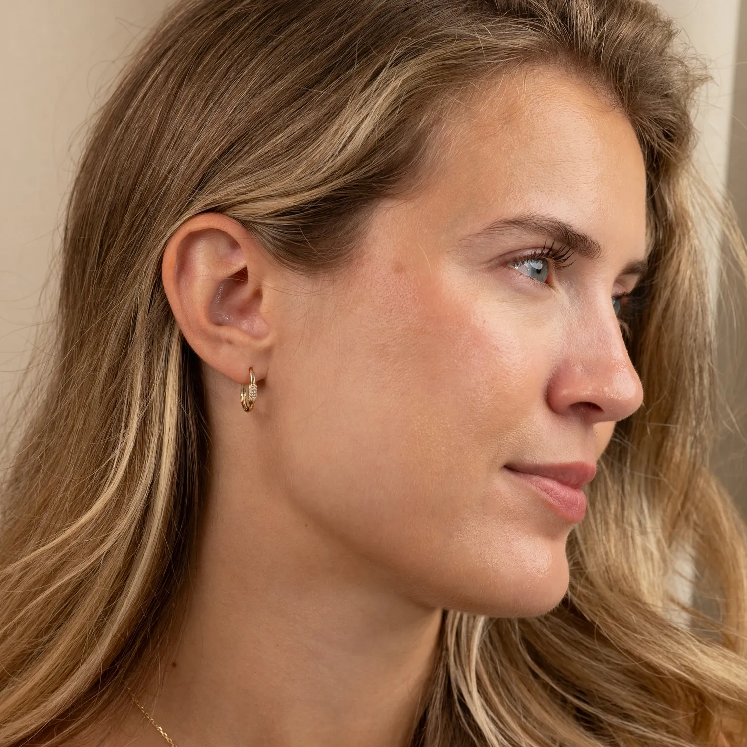 Sisi Copenhagen Viktoria Crystal creoler guld zirkonia par