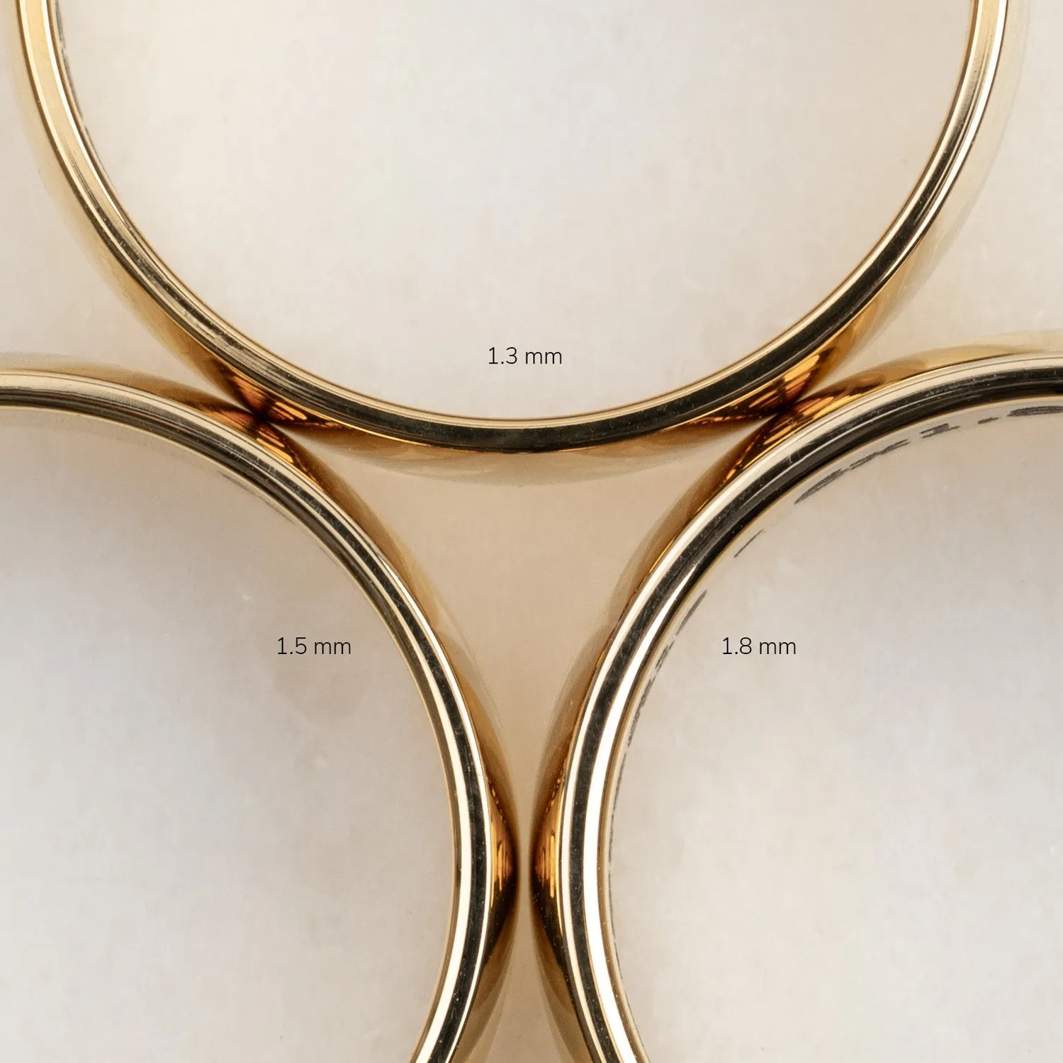 Sisi Copenhagen Classic D-Profile vielsesring guld 3mm