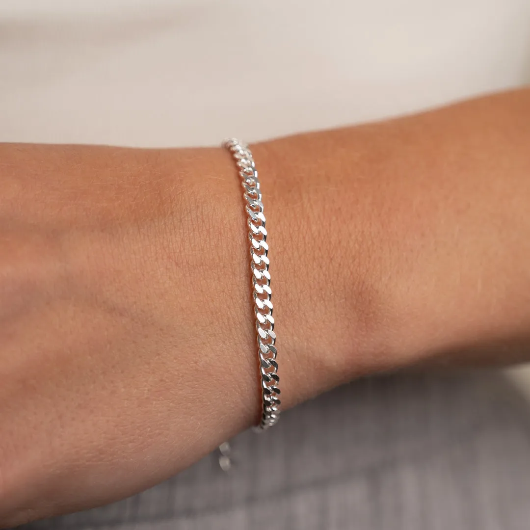 Sisi Copenhagen Sia Medium Panzer armbånd sølv 15,5 cm