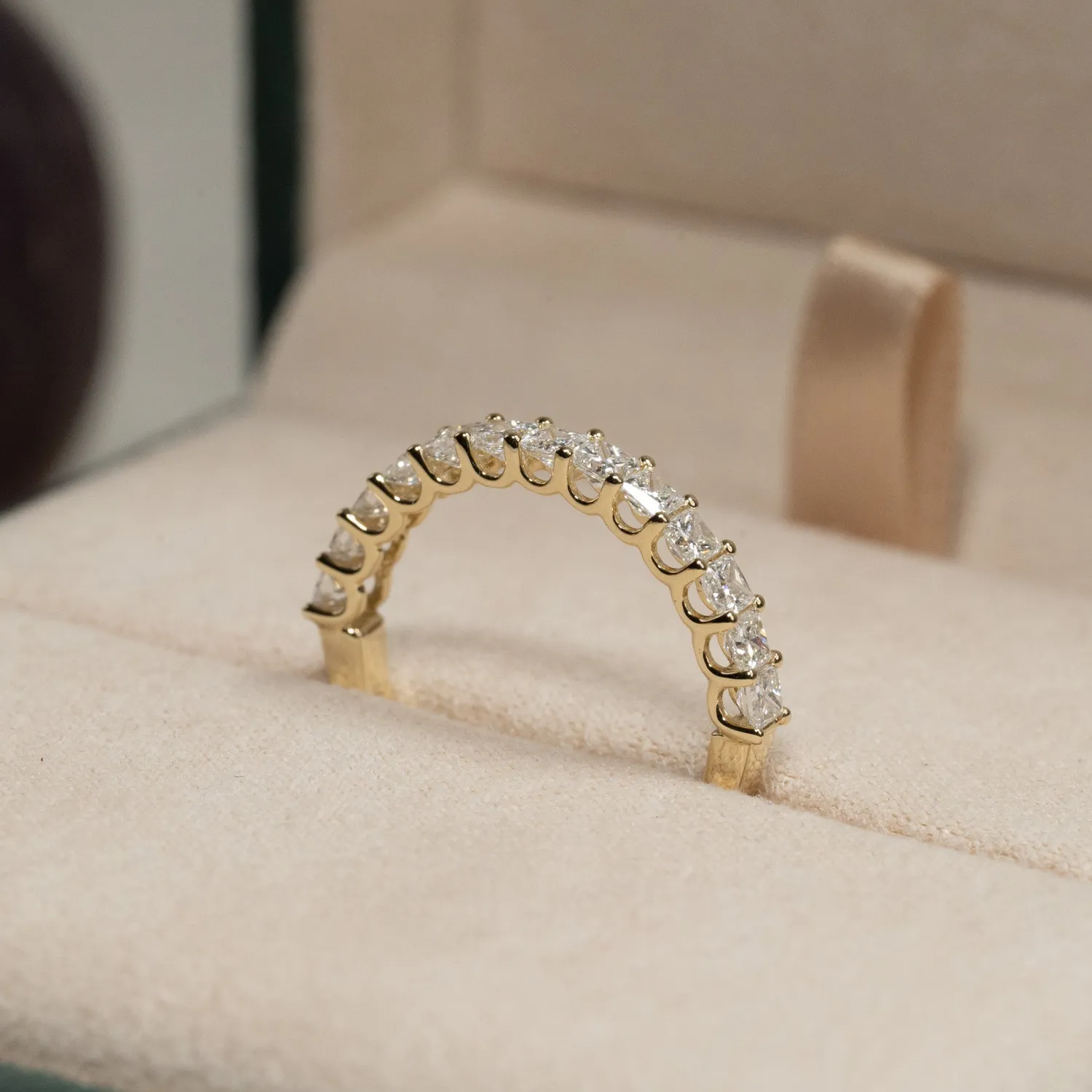 Sisi Copenhagen Princess-Cut alliance ring 1,0 ct 14 kt guld