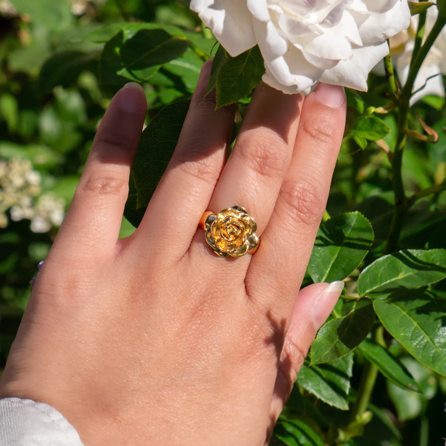 Sisi Copenhagen Rosie ring forgyldt rose 16 mm