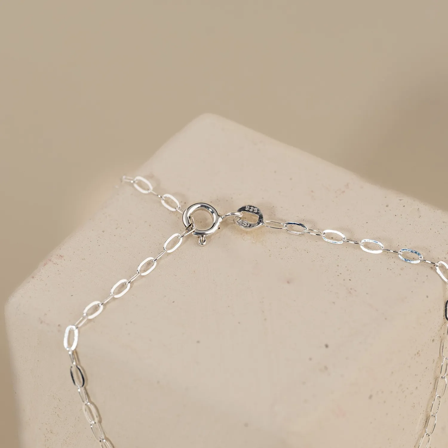 Sisi Copenhagen Alma Small Link sølv armbånd 18 cm