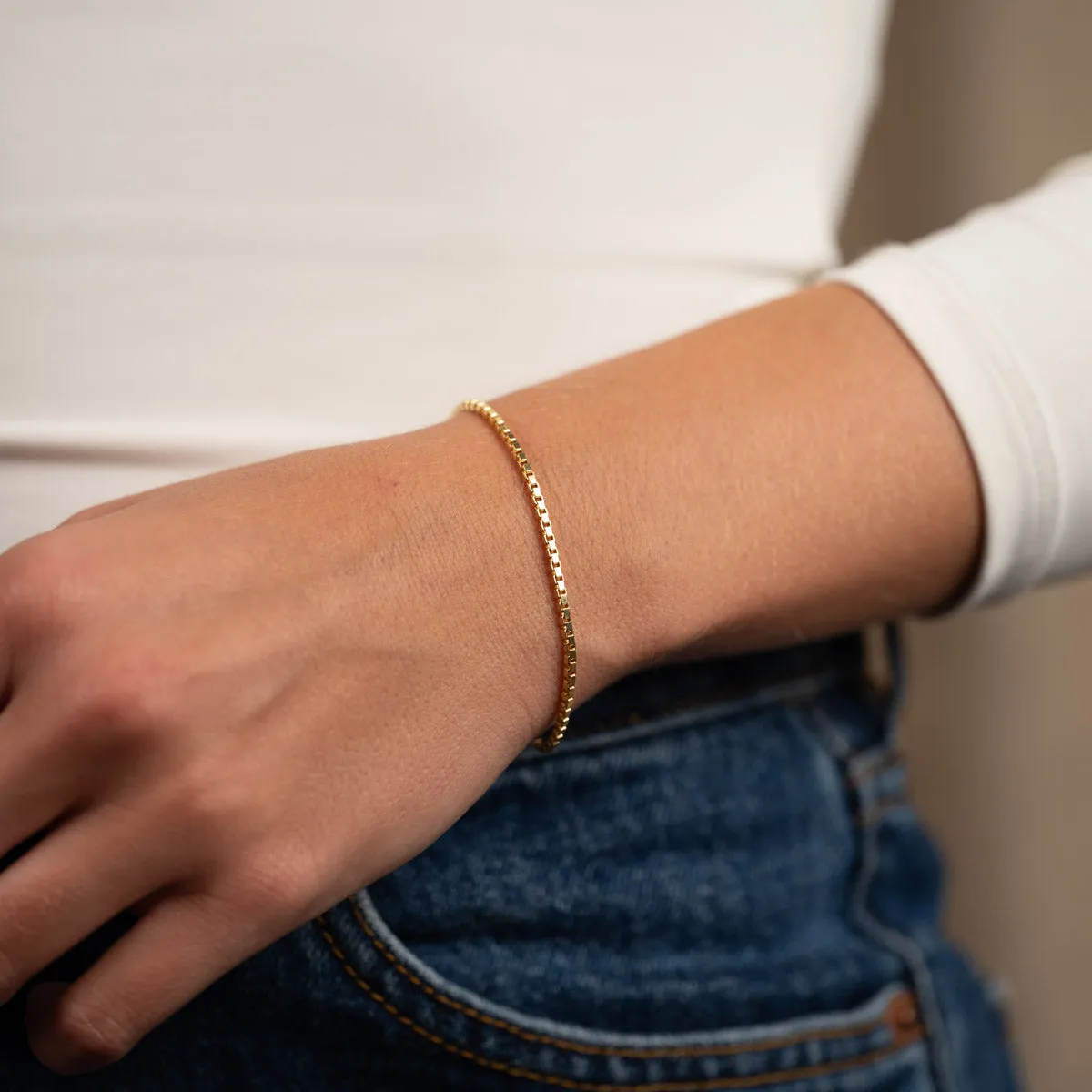 Sisi Copenhagen Venezia Large armbånd forgyldt 16+4 cm