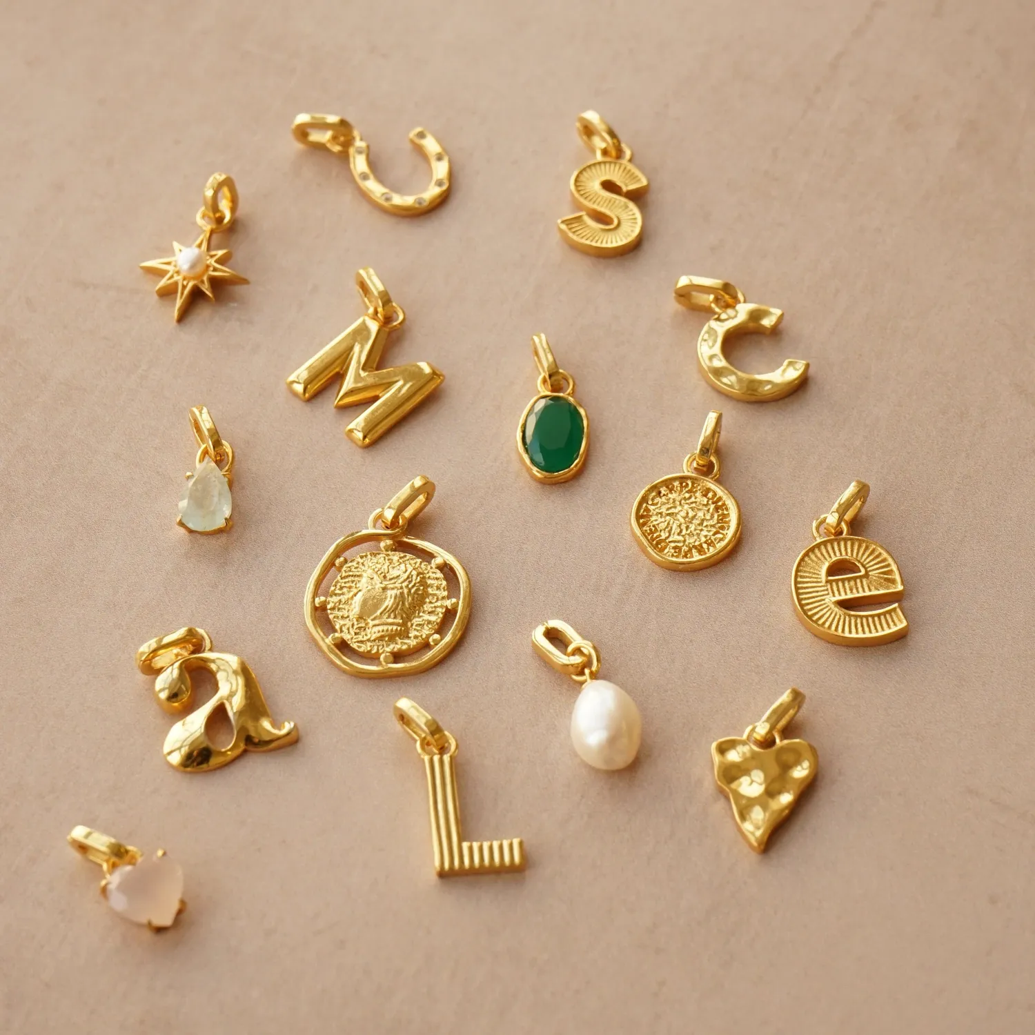 Orelia LUXE Coin charm forgyldt guld clip-on