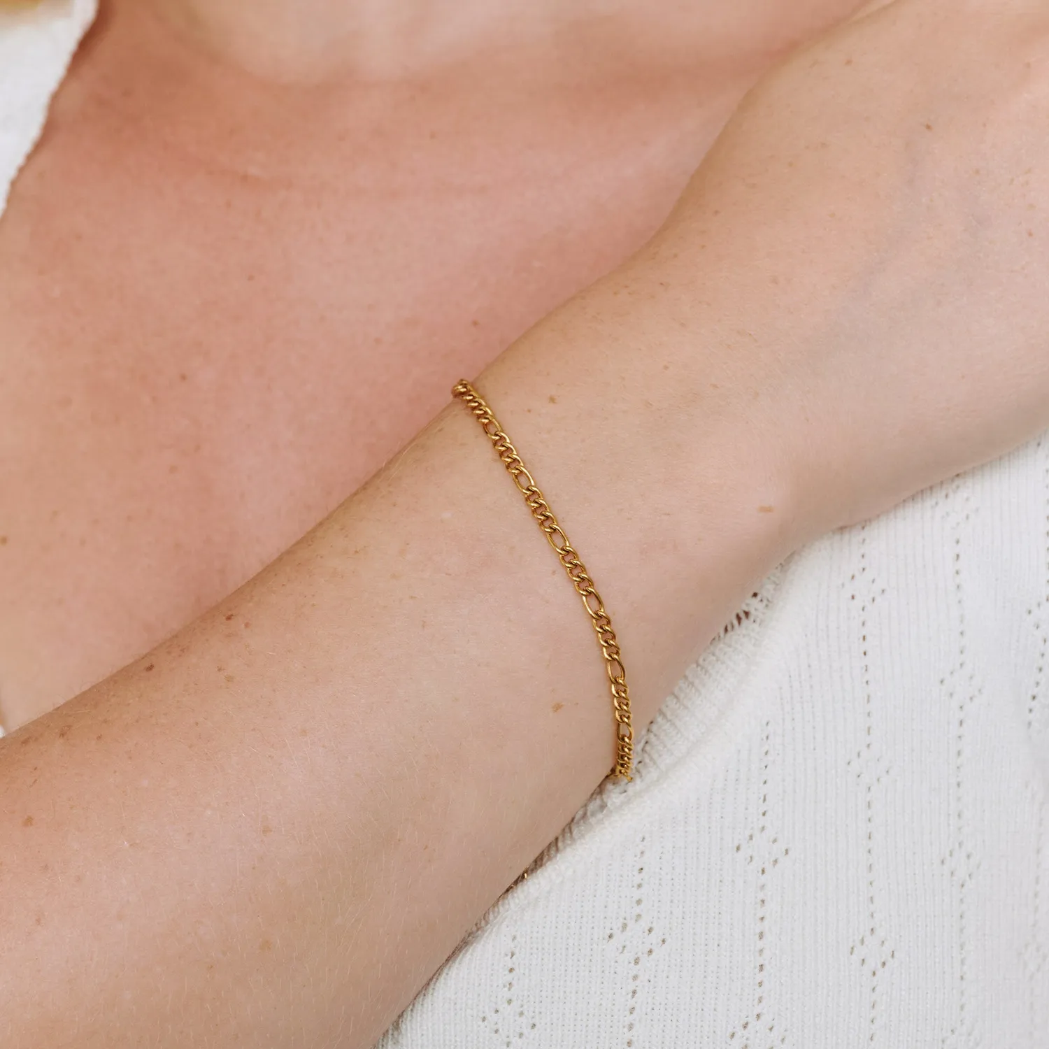 TIMI OF SWEDEN Hedda armbånd sølv 17+3 cm rustfrit