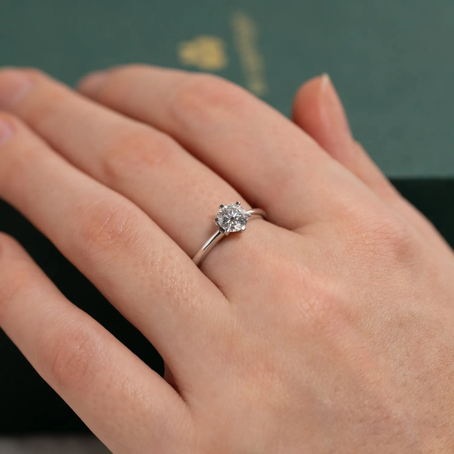 Sisi Copenhagen Classic Solitaire diamantring 0,75 ct hvidguld