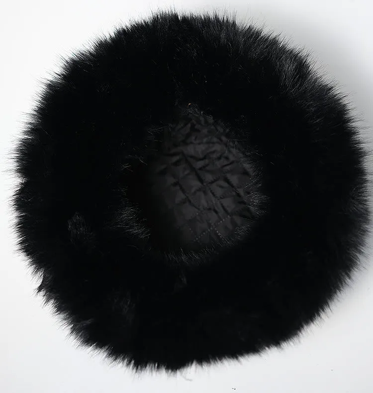 Wos Camilla hue sort faux fur onesize 59 cm