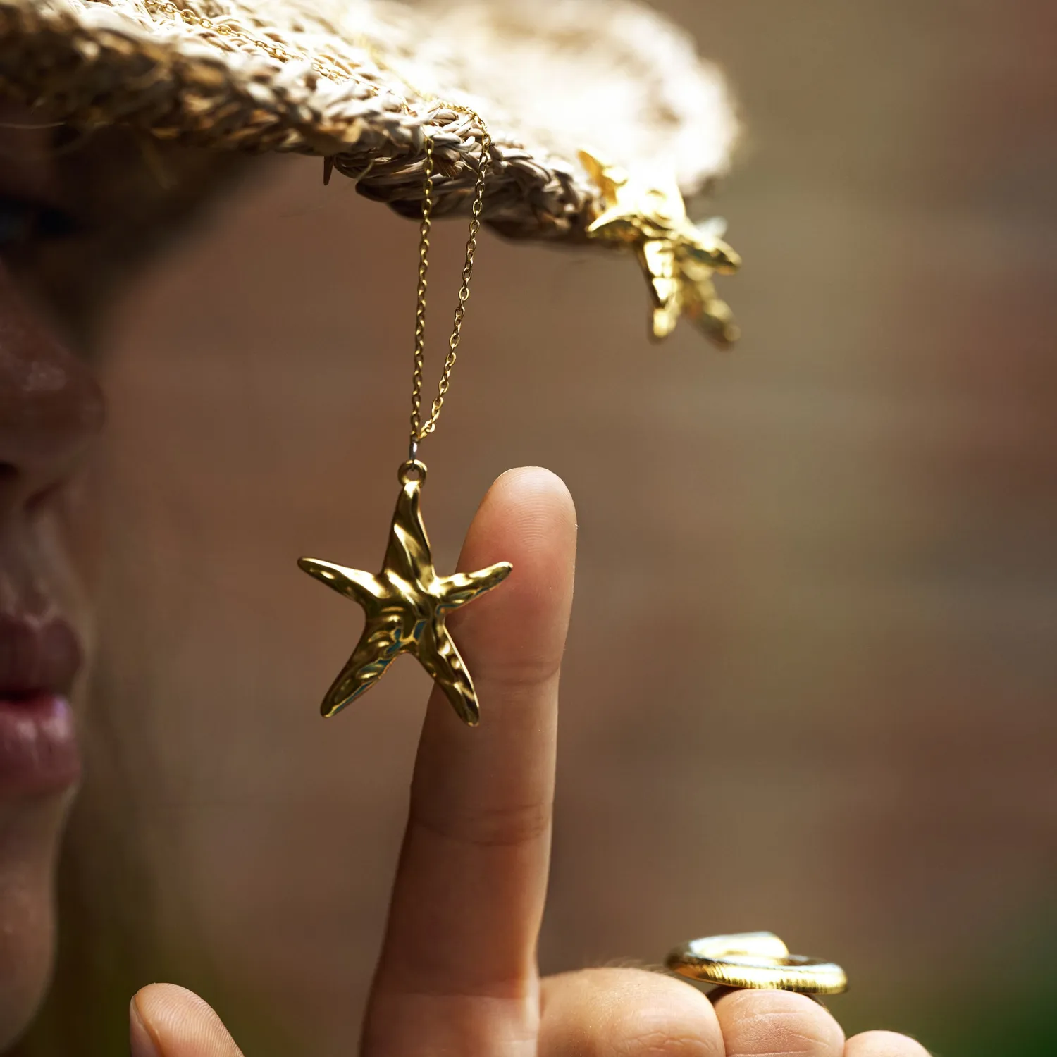 TIMI OF SWEDEN Malin Starfish halskæde guld vandtæt