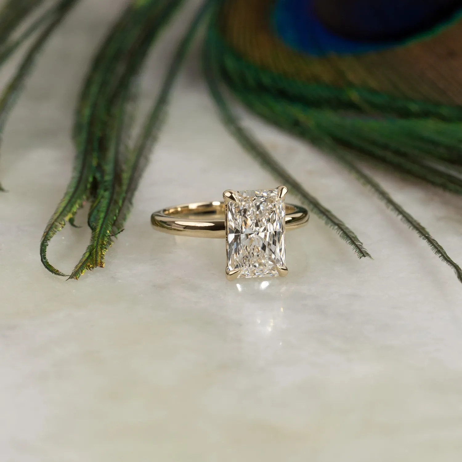 Sisi Copenhagen Solitaire Radiant ring guld 1,0 ct
