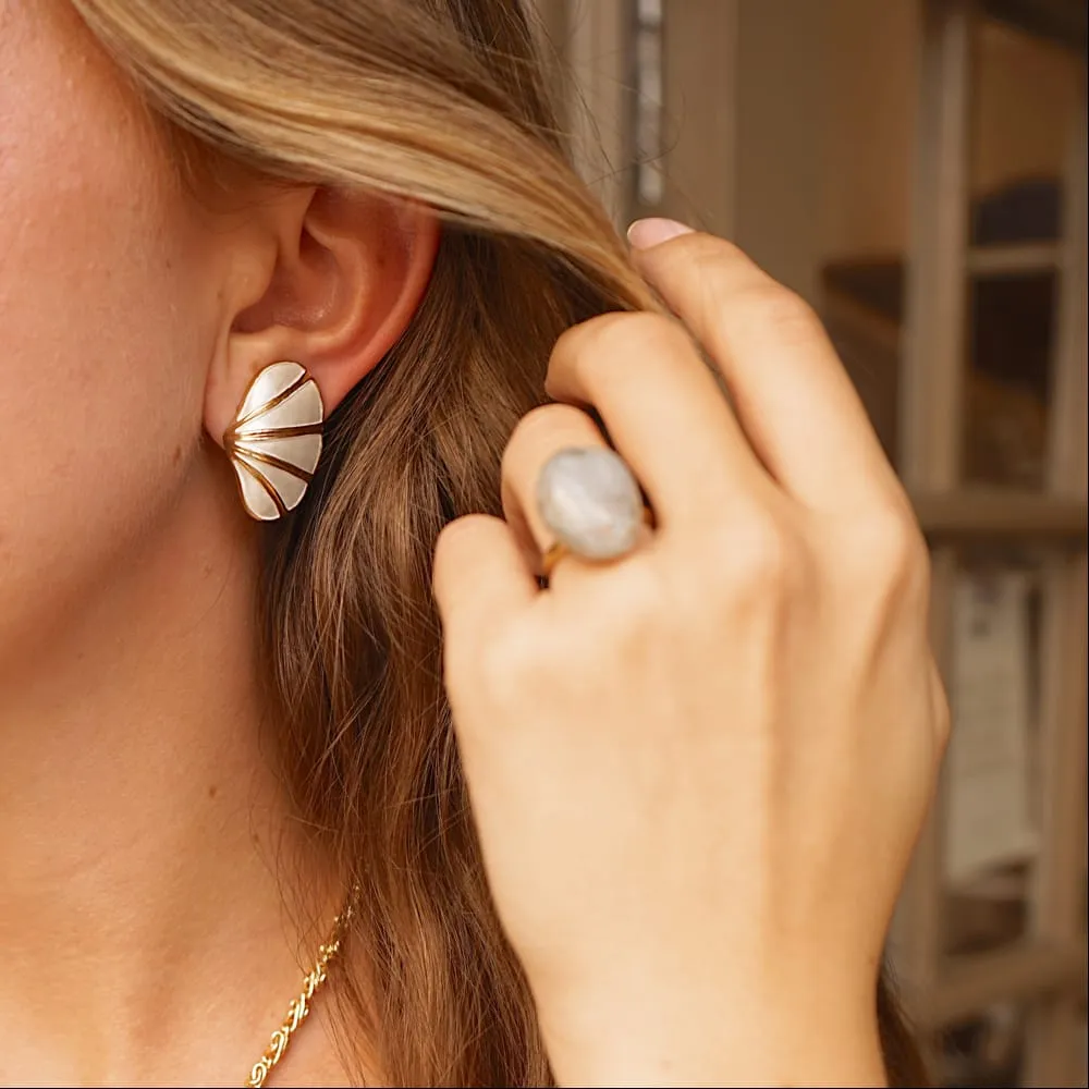 Orelia Vintage Agat ring semi-precious unik