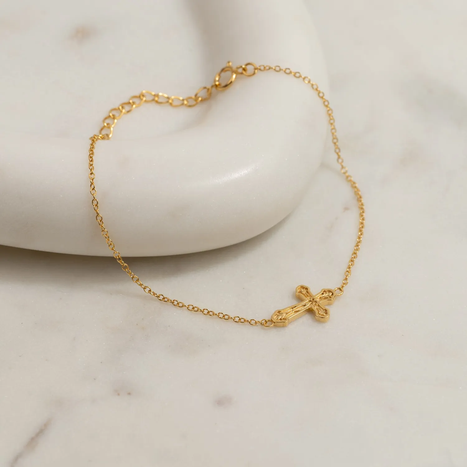 Sisi Copenhagen Dagmar Cross Golden armbånd forgyldt 16+4 cm
