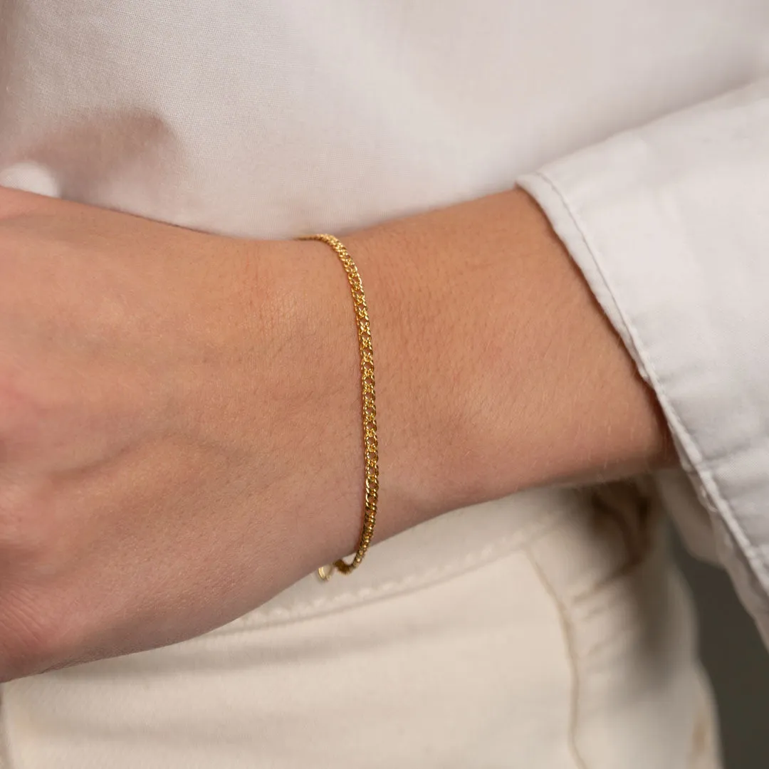 Sisi Copenhagen Mynte armbånd 9 karat guld 16-19 cm
