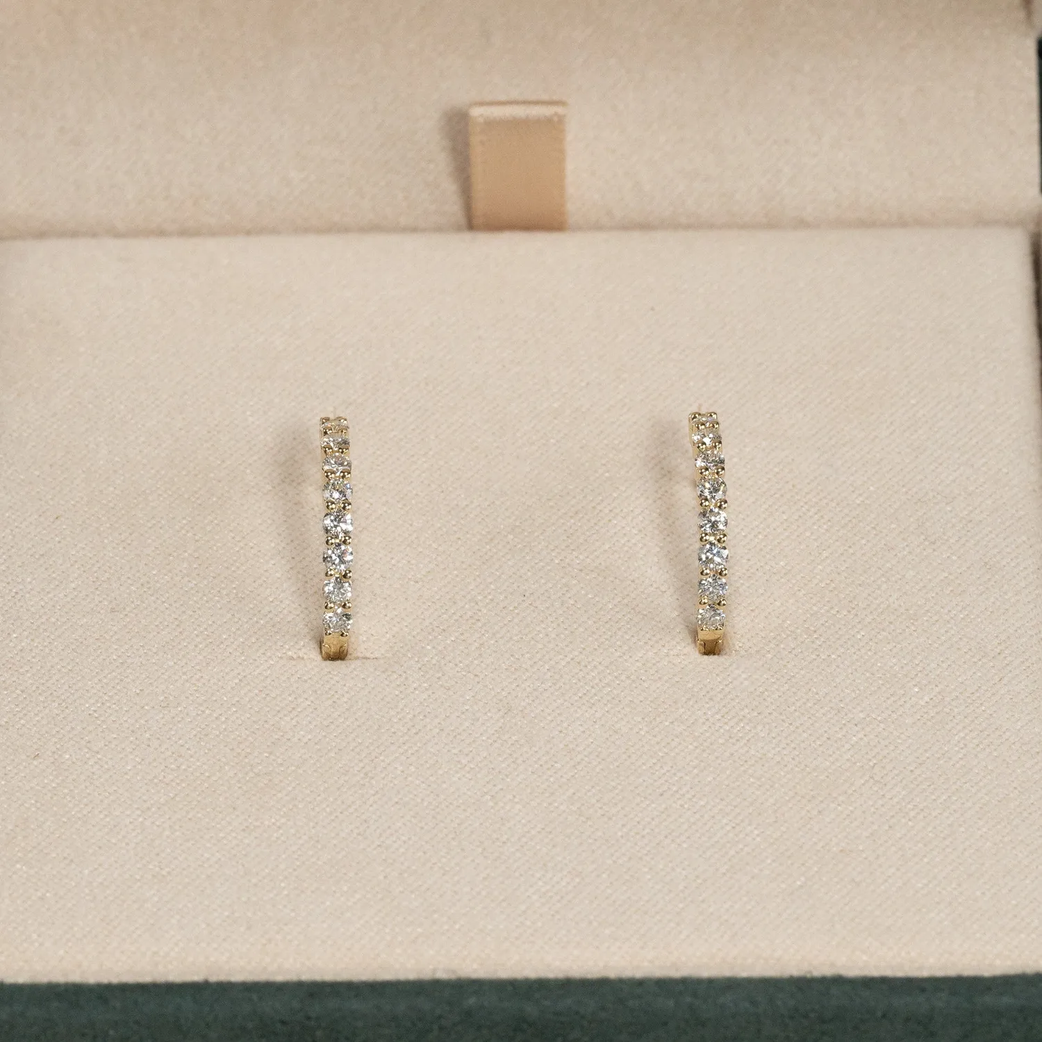 Sisi Copenhagen Prong creoler 0,5 ct guld lab-diamant