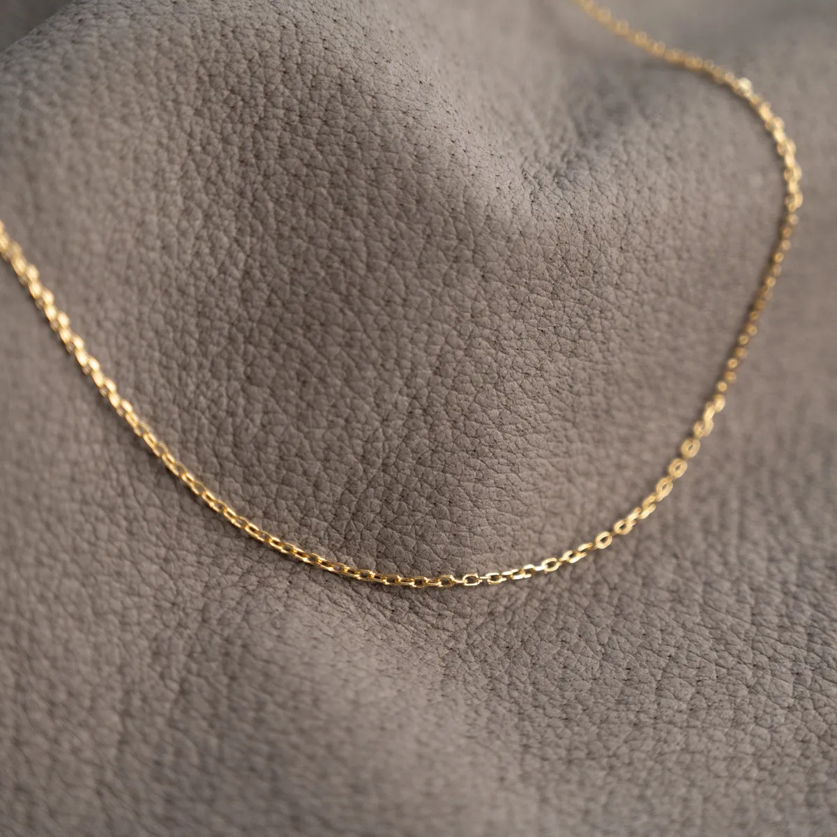 Sisi Copenhagen Simple Link halskæde 9 kt guld 1,4 mm