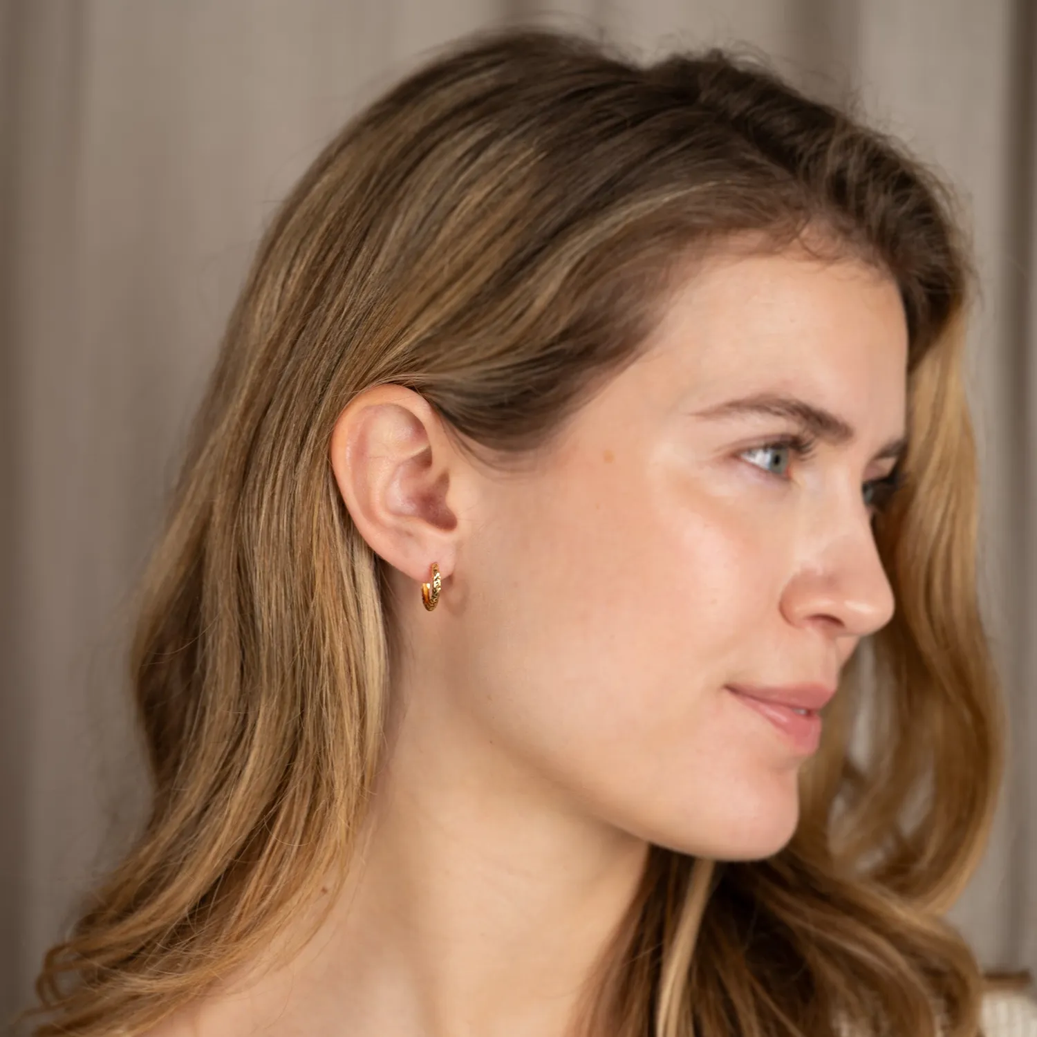 Sisi Copenhagen Johanne creoler forgyldt 15 mm par