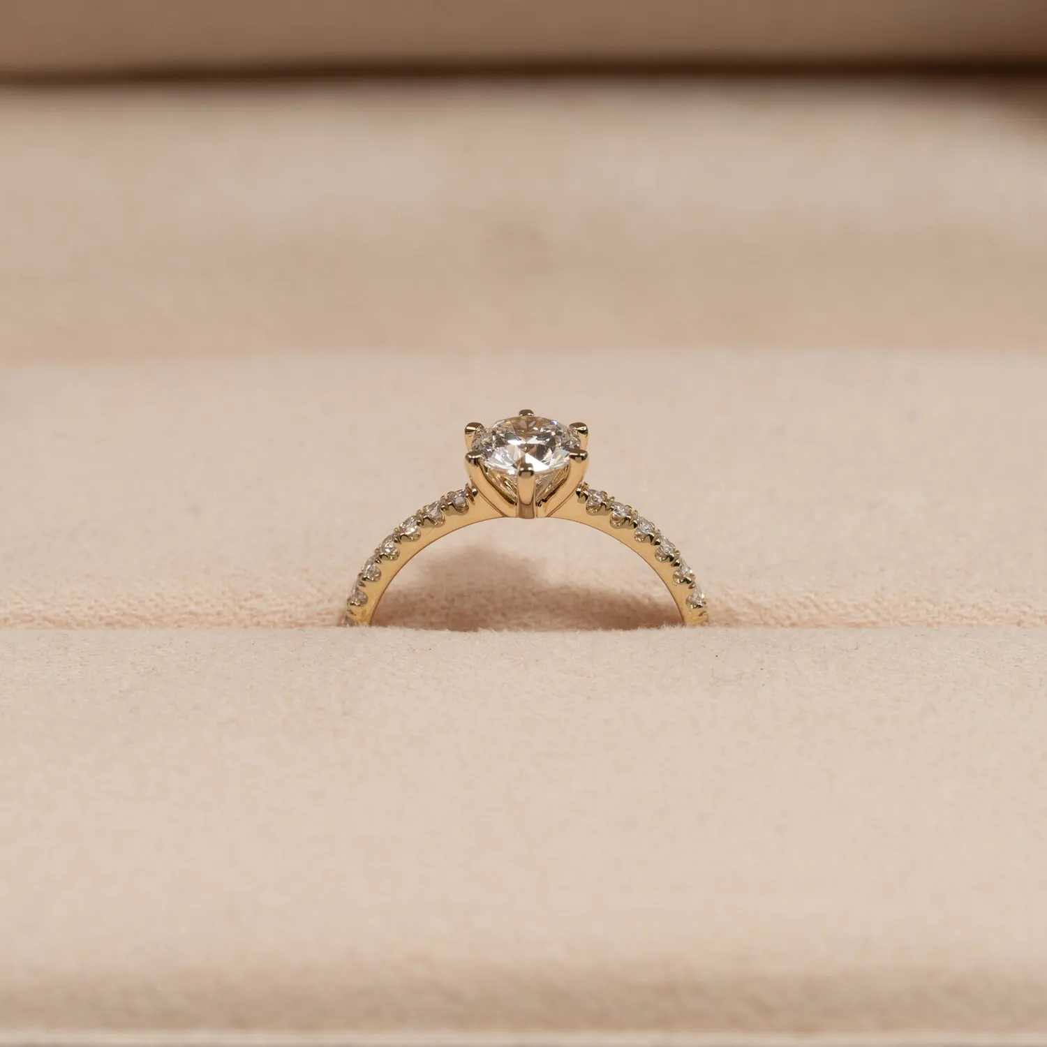 Sisi Copenhagen Classic Alliance lab-diamantring guld 0,9ct