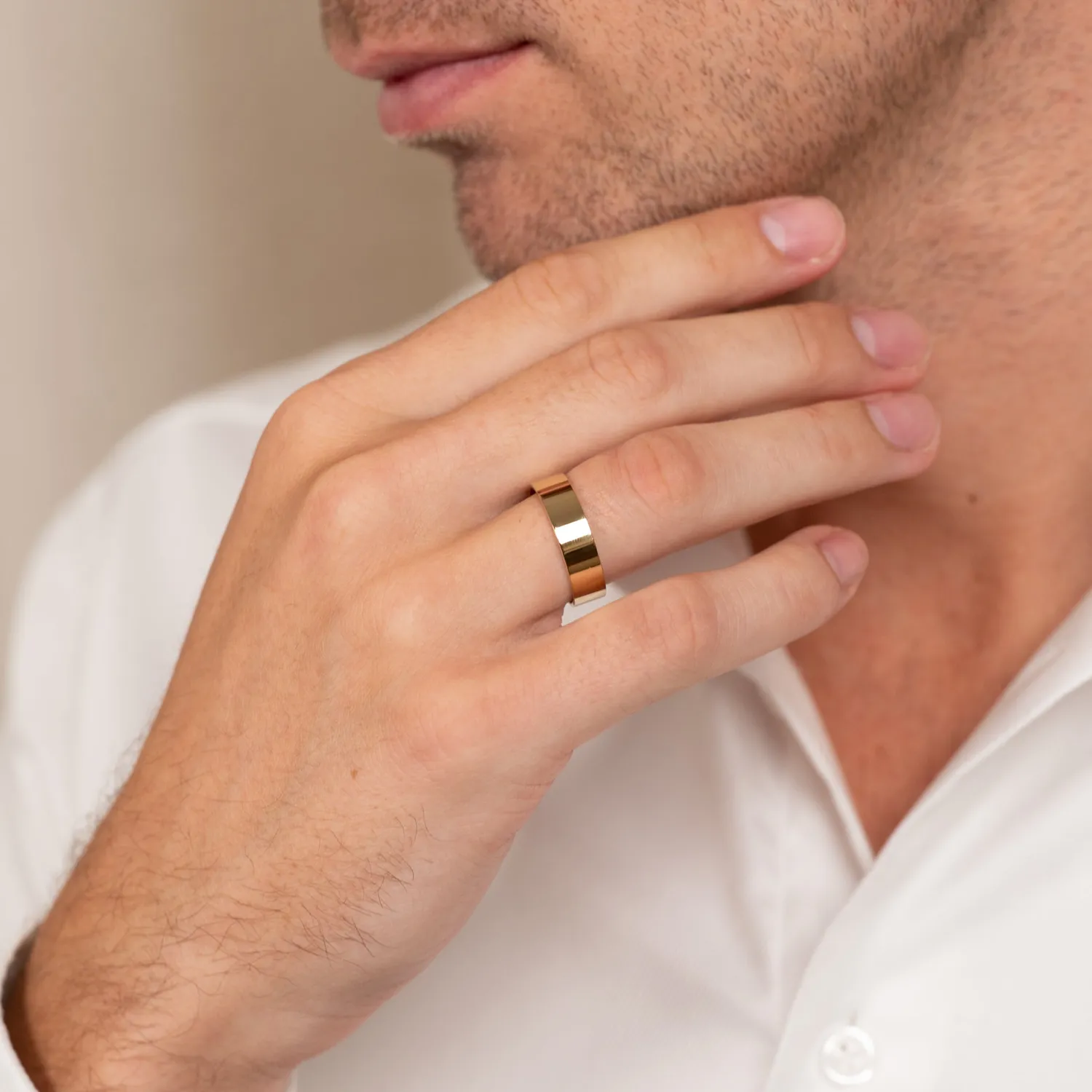 Sisi Copenhagen Flat Comfort vielsesring guld 7 mm