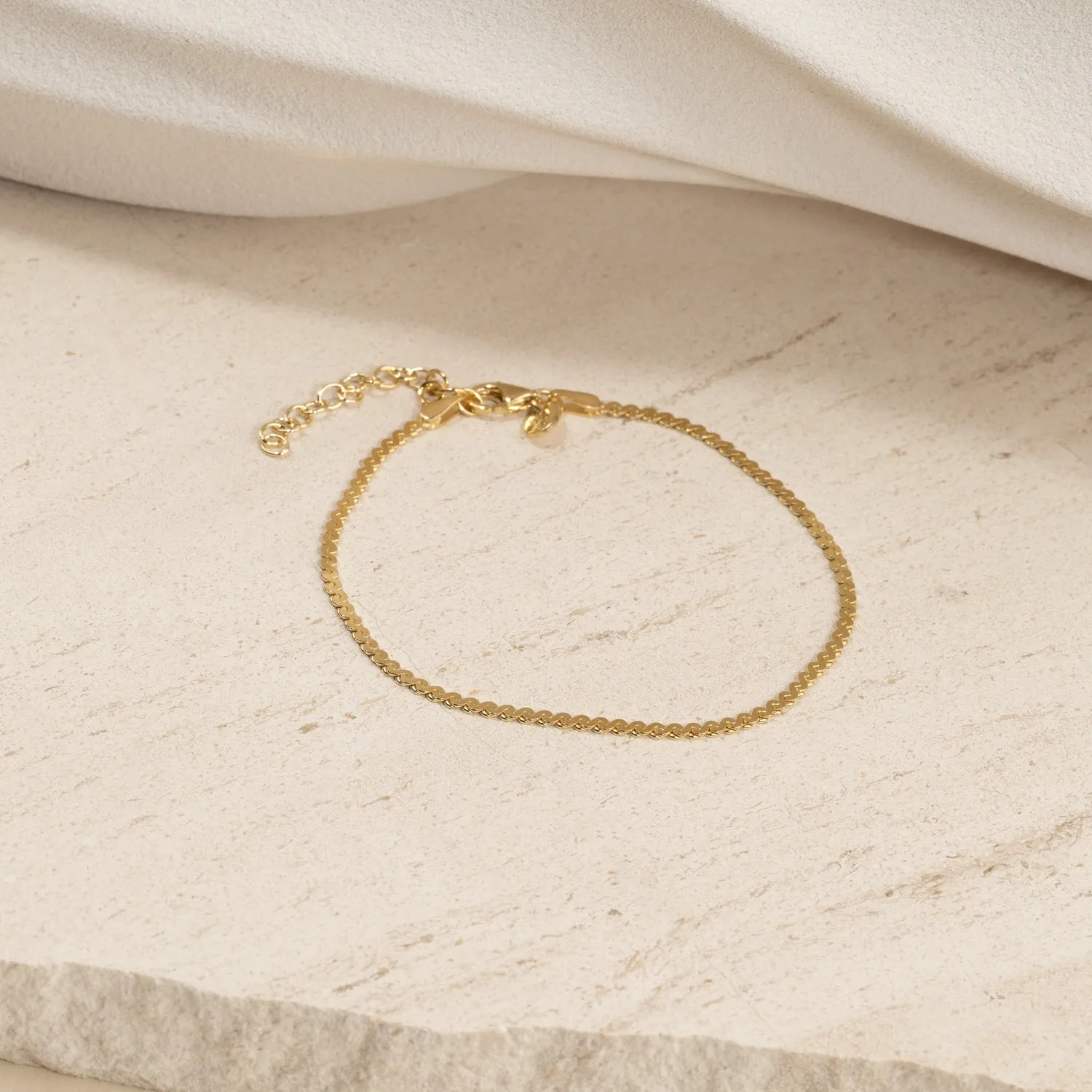 Sisi Copenhagen Selma Golden armbånd 16+4 cm forgyldt