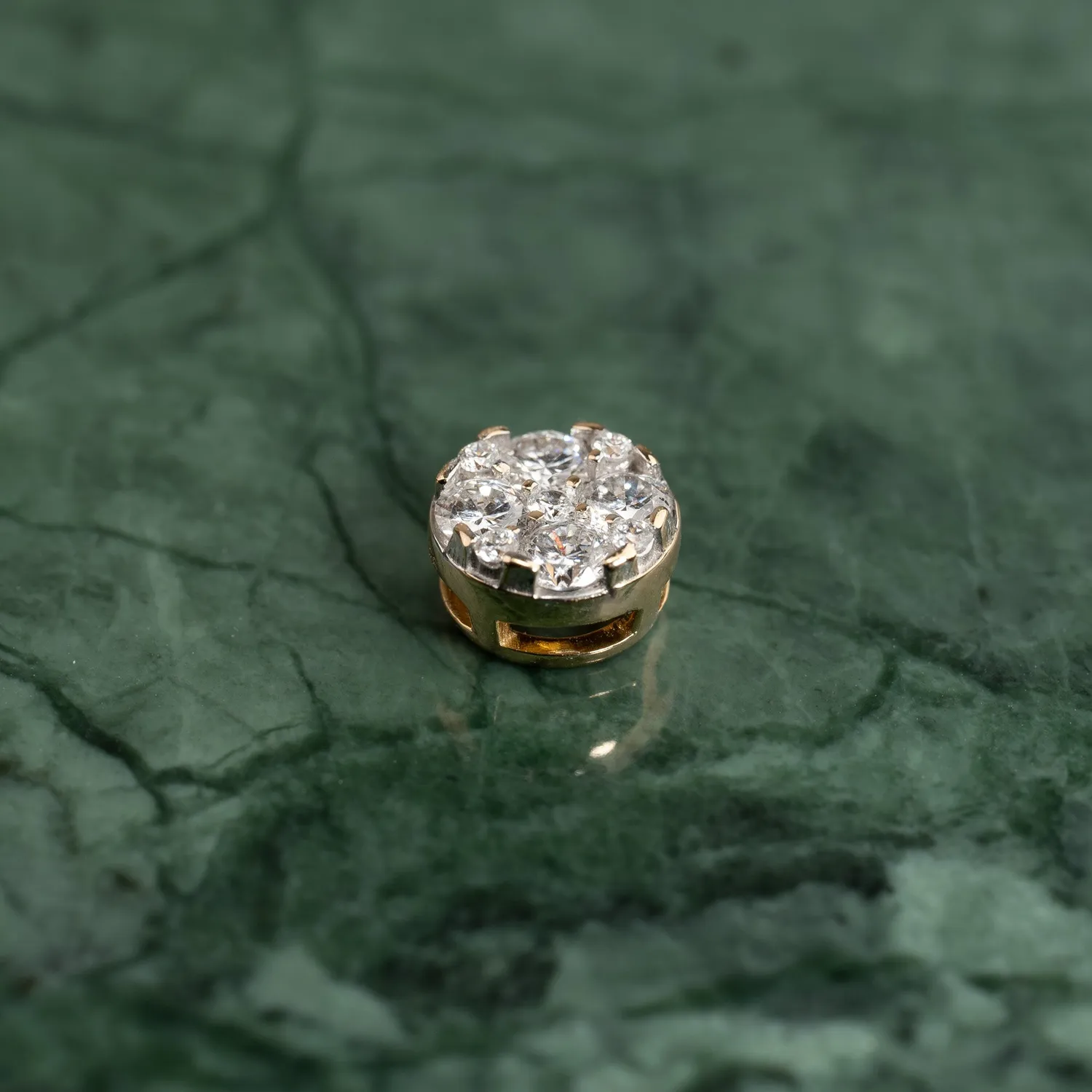Sisi Copenhagen Round Pave diamantvedhæng 0,2 ct guld