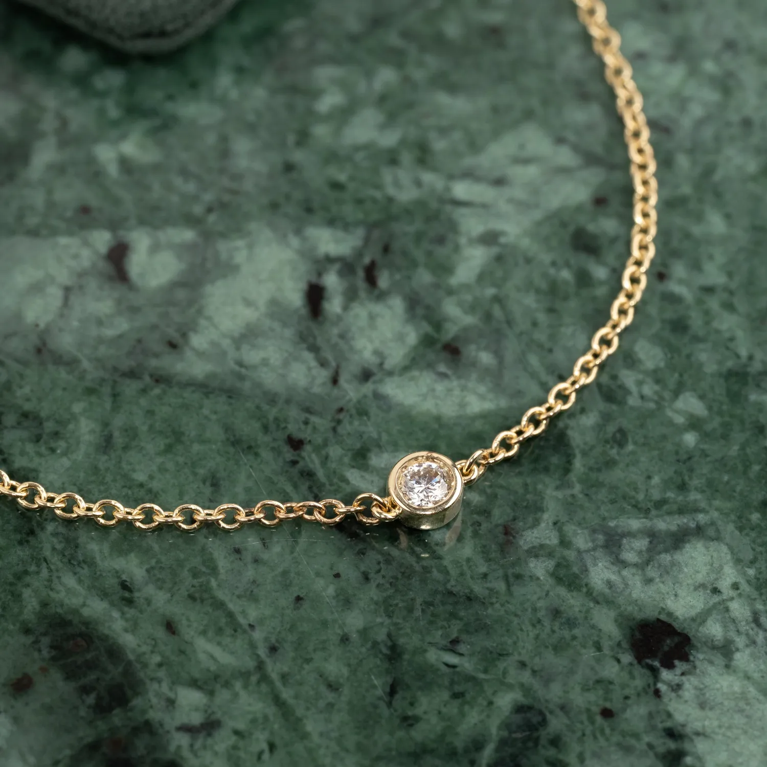 Sisi Copenhagen Solitaire Bezel diamantarmbånd 0,08ct guld