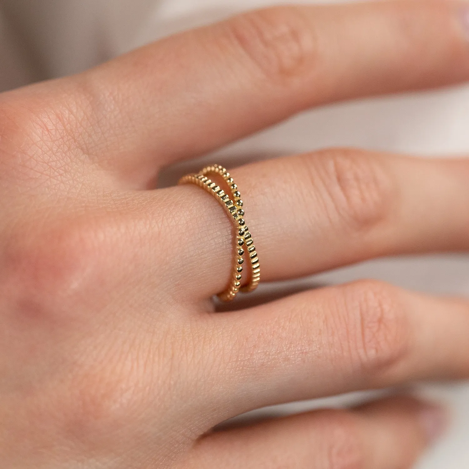Sisi Copenhagen Clarissa guldring 9 kt kryds